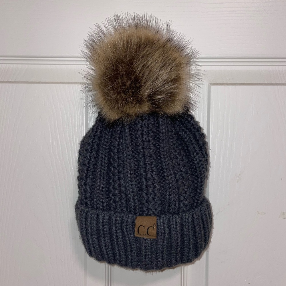 Dark Grey C.C Beanie Hat